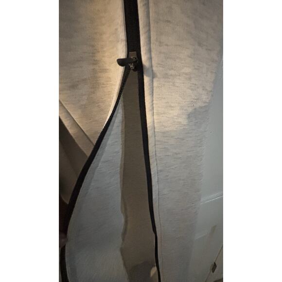 Nike Women's Tech Fleece High-Waisted Slim Zip Pants Light Grey/Black Size M - Picture 5 of 16